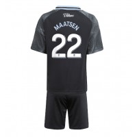 Maglia Calcio Aston Villa Ian Maatsen #22 Seconda Divisa Bambino 2025-26 Manica Corta (+ pantaloncini)